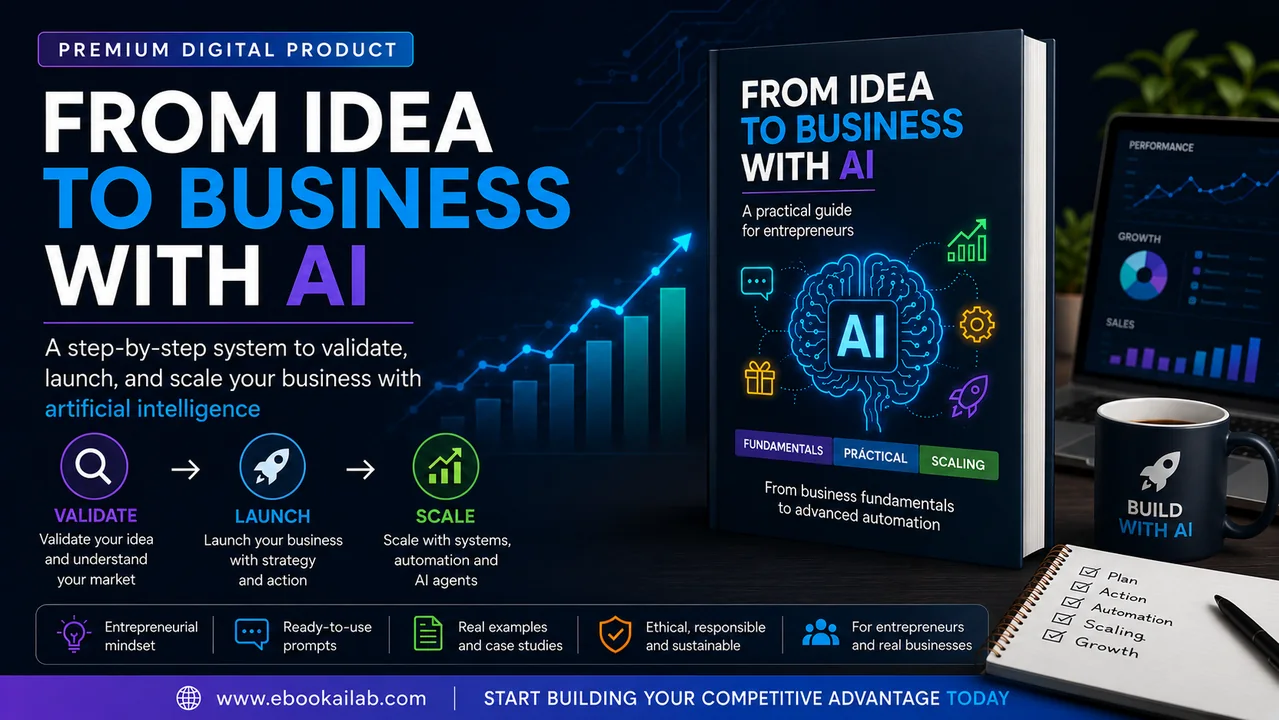 From Idea to Business with AI ebook banner